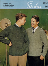 Man's sweater - 4 sizes, with alternative neckline