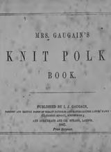 Mrs Gaugain's knit Polka book