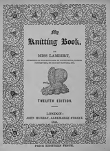 My knitting book by Lambert, Miss copy