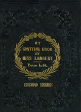 My knitting book by Lambert, Miss