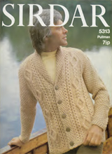 Raglan Aran [Cardigan] - [in] Pullman Wool, to fit 38-40-42-44 ins