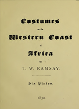 COSTUMES FROM THE WESTERN COAST OF AFRICA 1885