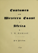 COSTUMES FROM THE WESTERN COAST OF AFRICA 1885