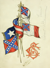 Confederate banners
