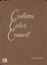 Costume Color Council presents costume color families for fall, 1950