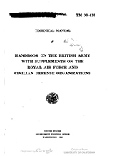 Handbook On The British Army1942