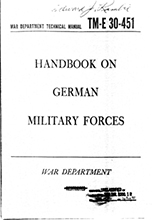 Handbook on German Military Forces 1945