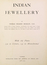 Indian jewellery by Hendley, Thomas Holbein, 1847-1917