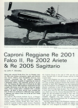 Profile 244 The Caproni Reggiane Re 2001 Falco