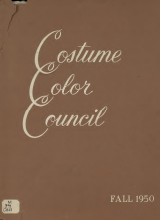 Costume Color Council presents costume color families for fall, 1950