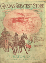 Eaton's Fall and Winter Catalogue 1899-1900