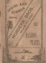 Spring and summer 1892 fashion plates Hordern Bros