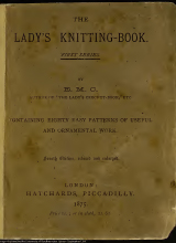 The lady's knitting-book by Corbould, Elvina M